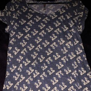 Husky Pattern Lularoe Classic T